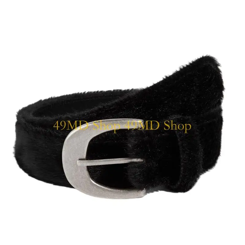 49MD Talented Black Belt For Women Durable Metal Closure Flexible Fit Day To Night