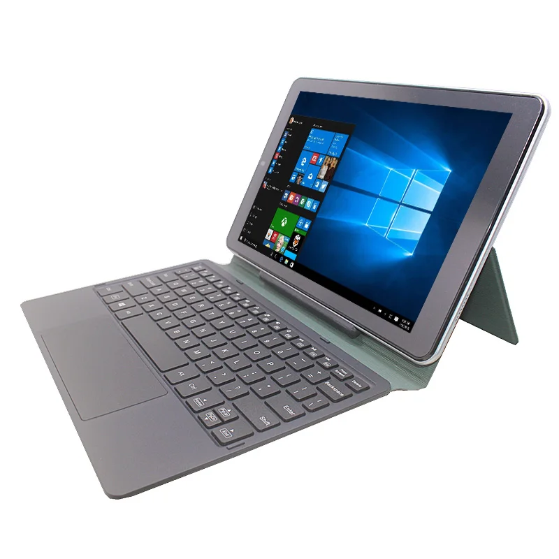 10.1 Polegada tablet windows 10 com teclado de encaixe 2gb + 32gb intel z8350 32 bits quad core 1280x800 ips 1 * porta usb 3.0 mini hdmi