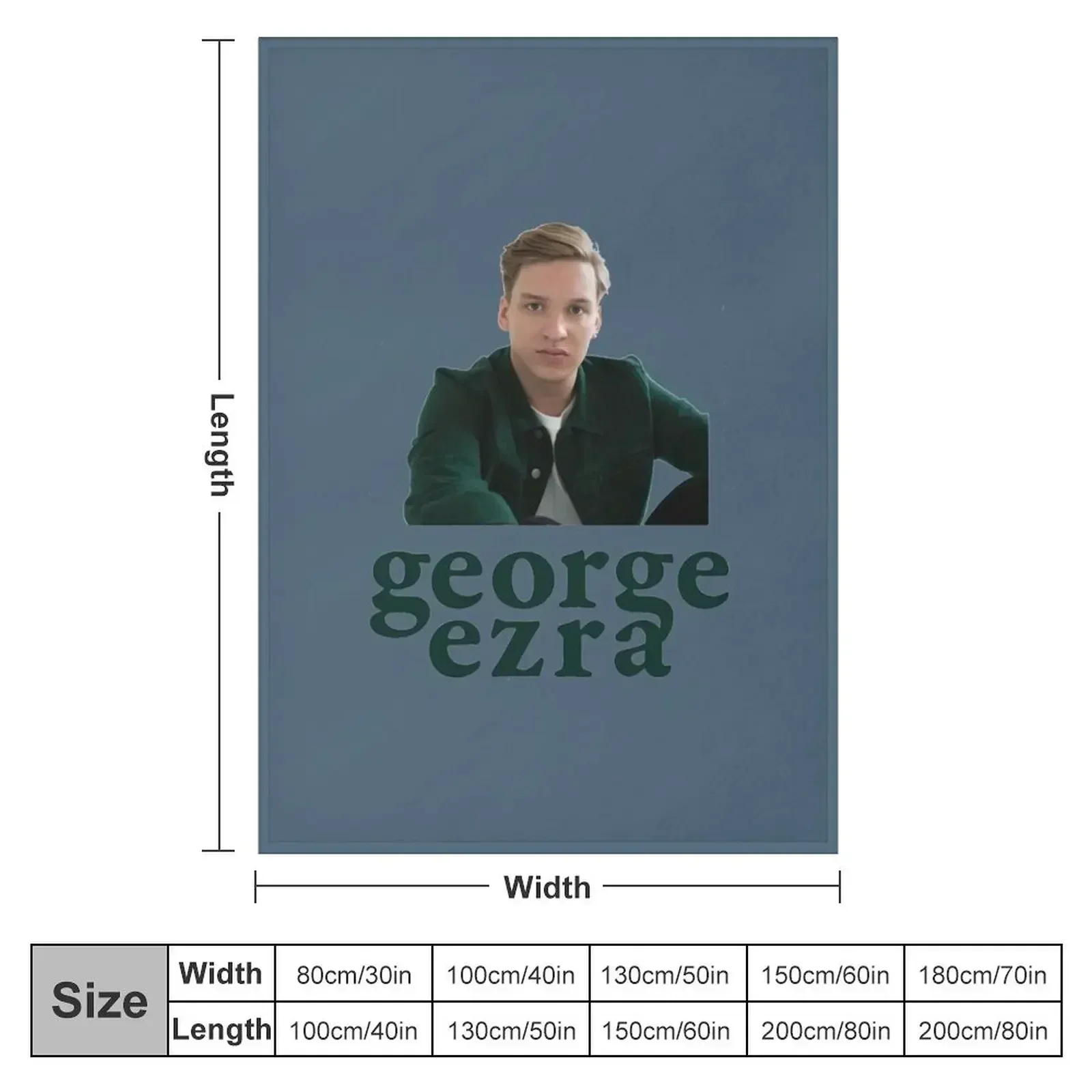 GEORGE EZRA ALBUM ATINDEDEK Throw Blanket couch cozy soft plush fuzzy picnic outdoor blanket