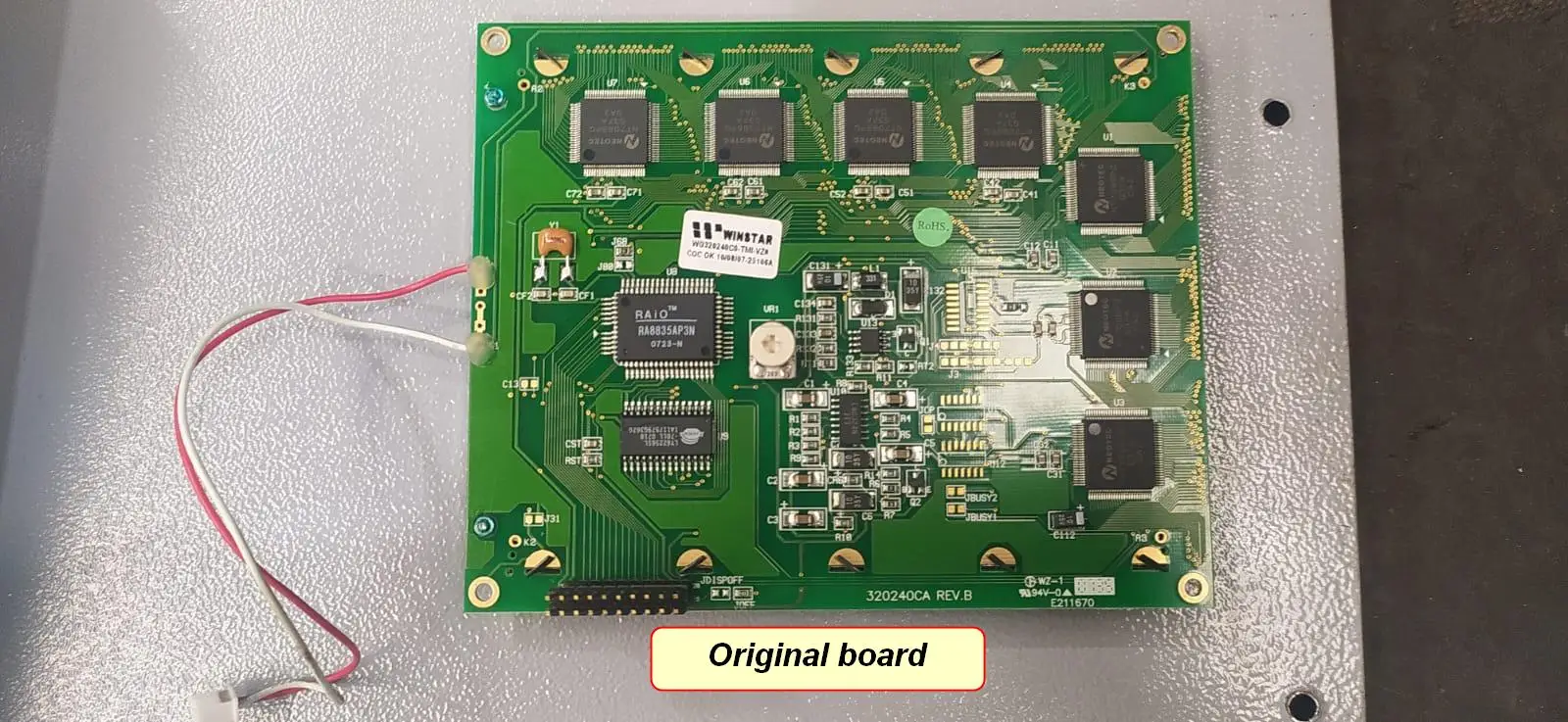 Imagem -02 - Substituto para Winstar Wg320240c0-tmivz 220 320240c re V.f i 320240ca re V.b Display Lcd Novo