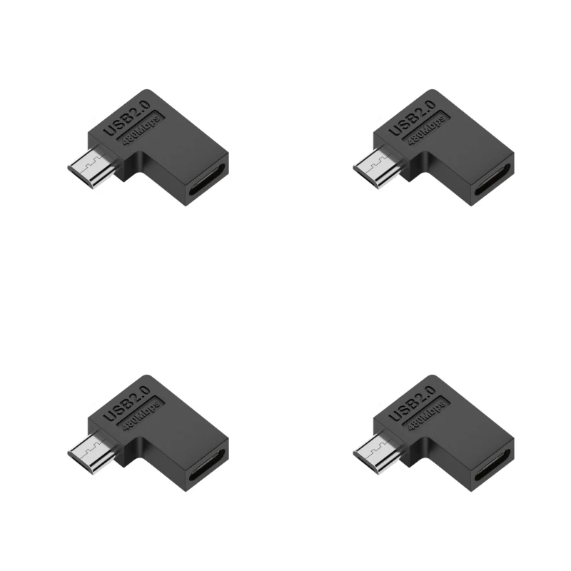 4pcs USB C To Micro USB Adapter Type-C Female Converters, Charging And Data Sync Adapter for smartphones and tablets Micro Port