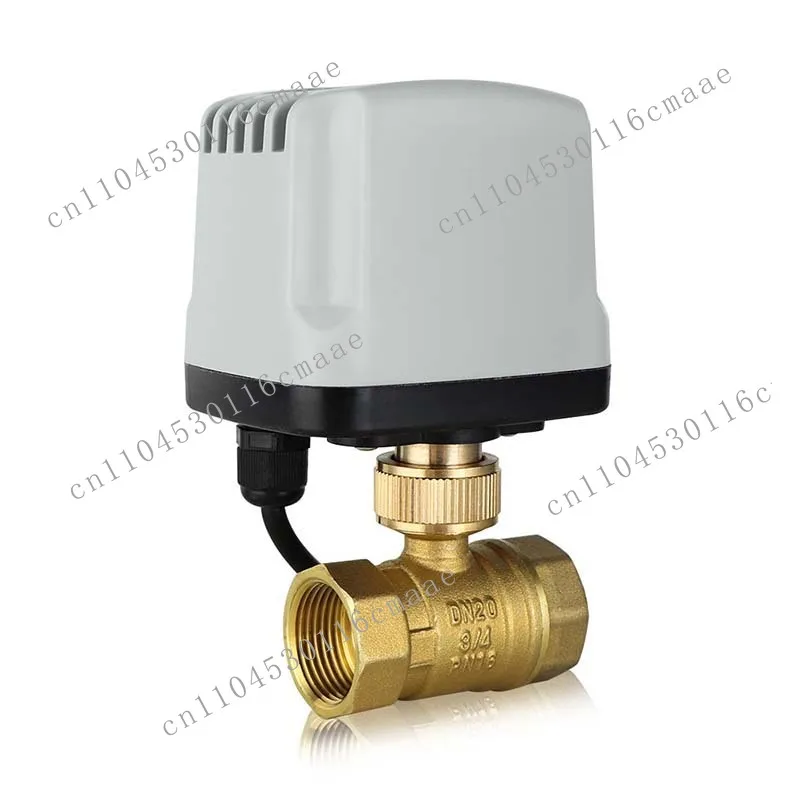 Outdoor waterproof electric ball valve Pipeline switch type waterproof fog copper electric two-way valve