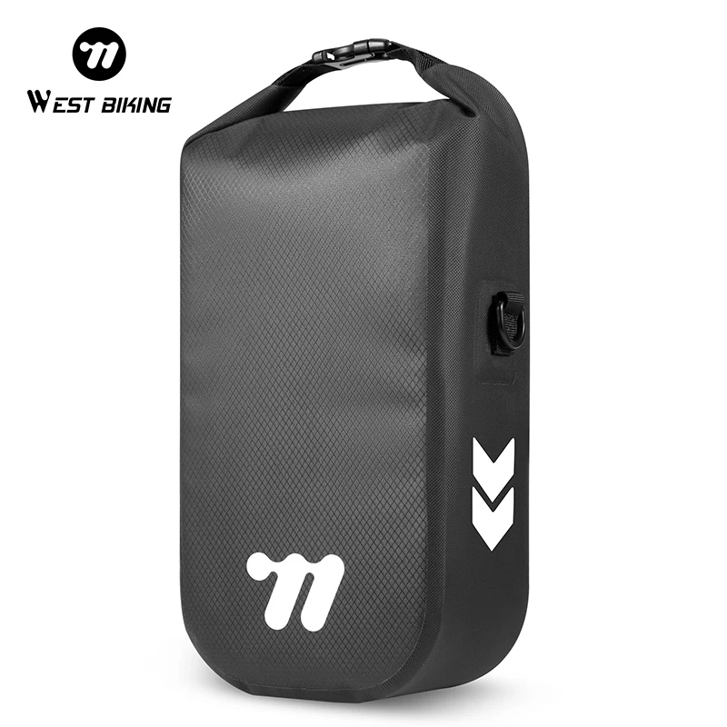 AliExpress West Biking WEST BIKING Bicycle Front Fork Bag 5.5L Full Waterproof Quick Release Bike Bag Cycling Storage Bag MTB Road Bike Accessories