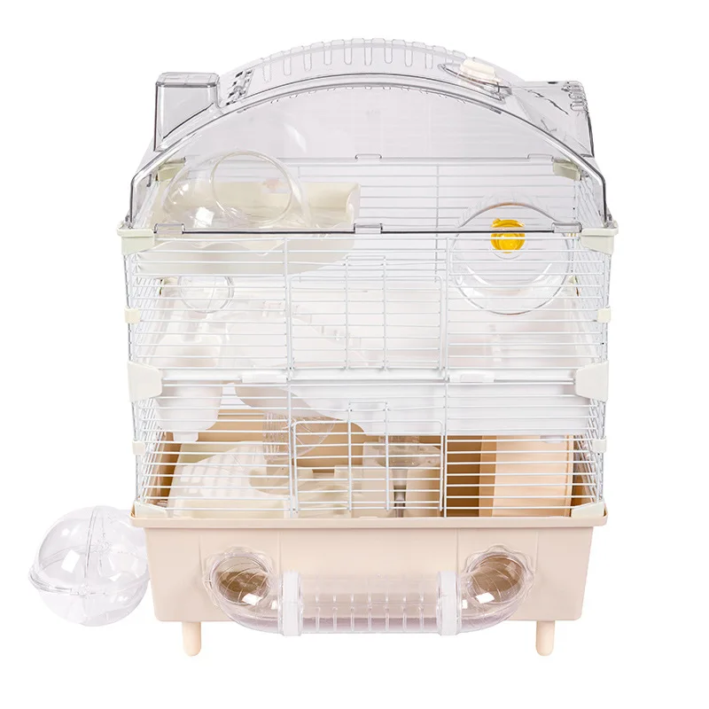 Acrylic hamster cage Double-layer heightened base cage Golden bear nest Large hamster cage