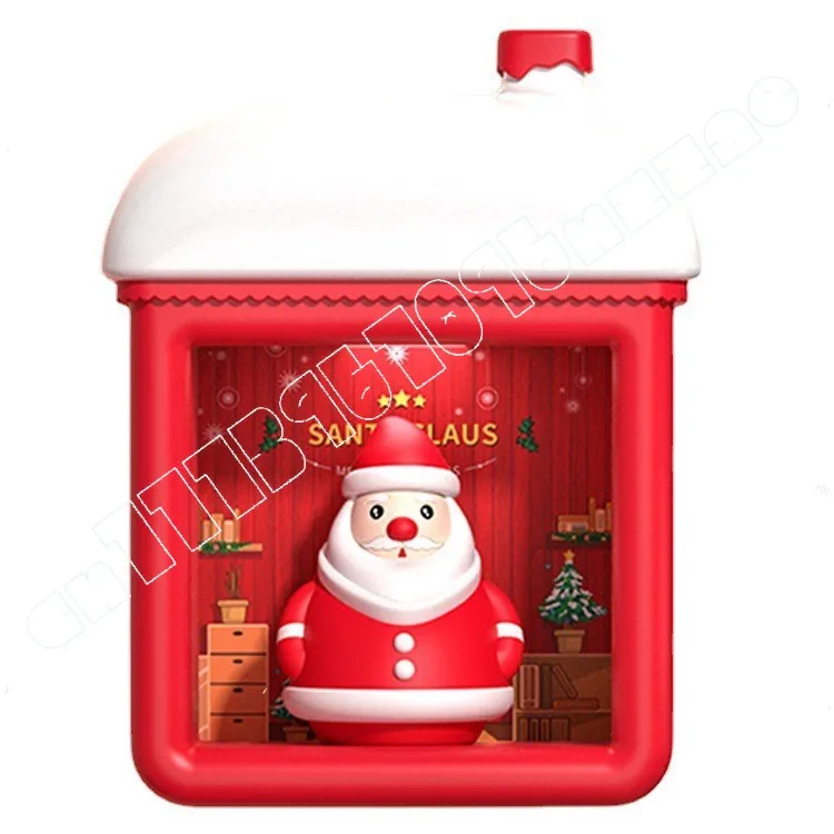 Christmas Night Light Santa Claus Holiday Decorative Light Mini Induction Student Bedside Light Gifts