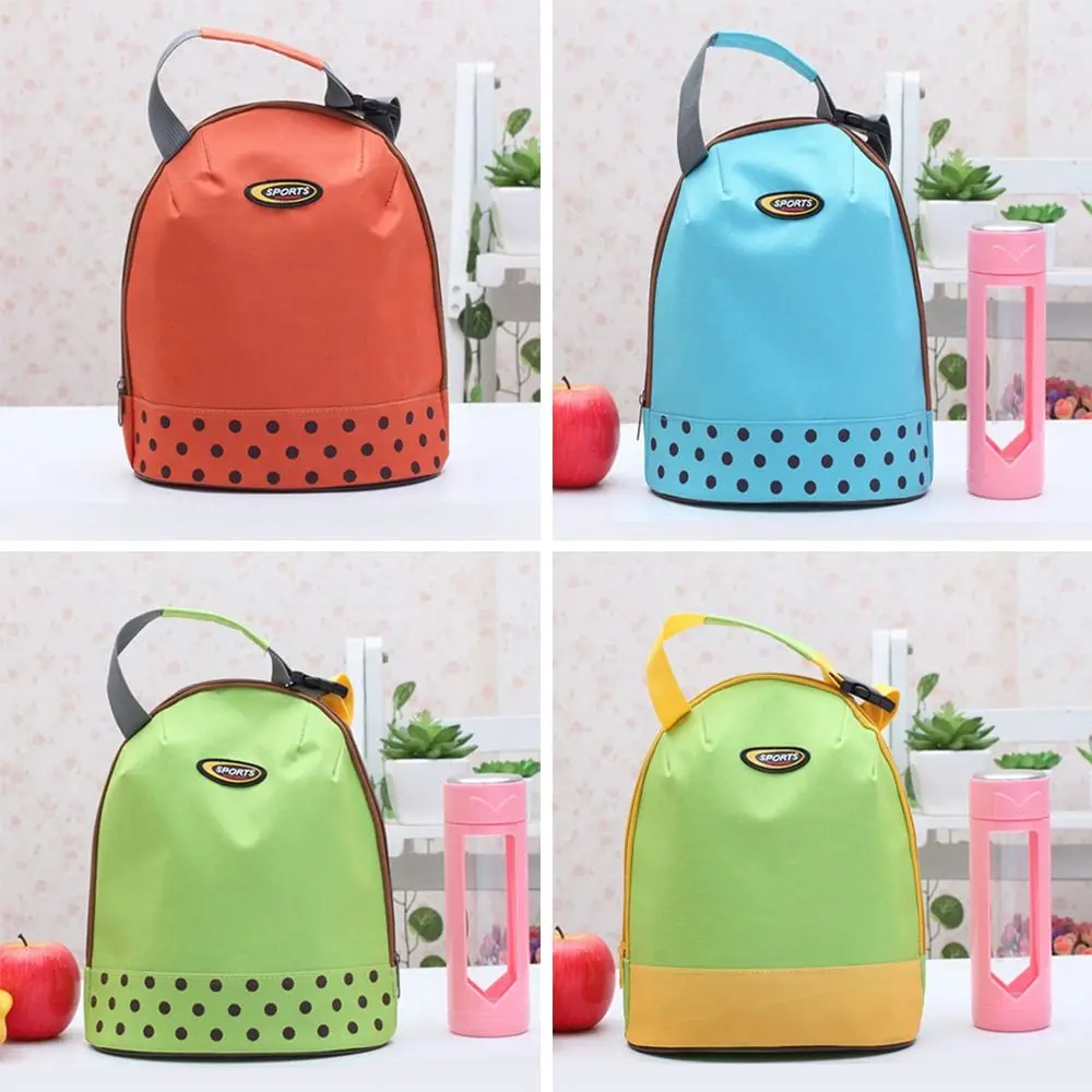 Portable Thermal Insulated Bag Lunch Box Lunch Bags for Women Portable Fridge Bag Tote Cooler Handbags Solid Color Food Bag