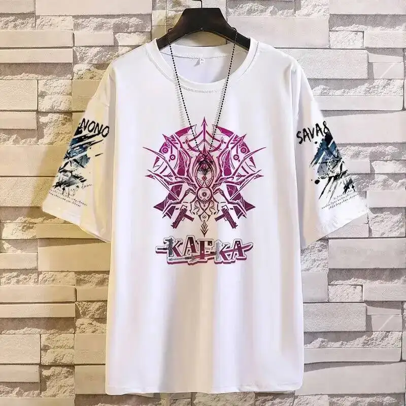 Anime Gra Honkai: Star Rail Cos Sparkle Kafka Robin Jingliu Huohuo itp. Koszulka unisex na co dzień z krótkim rękawem, idealna na dojazdy do pracy, prezent, 2025