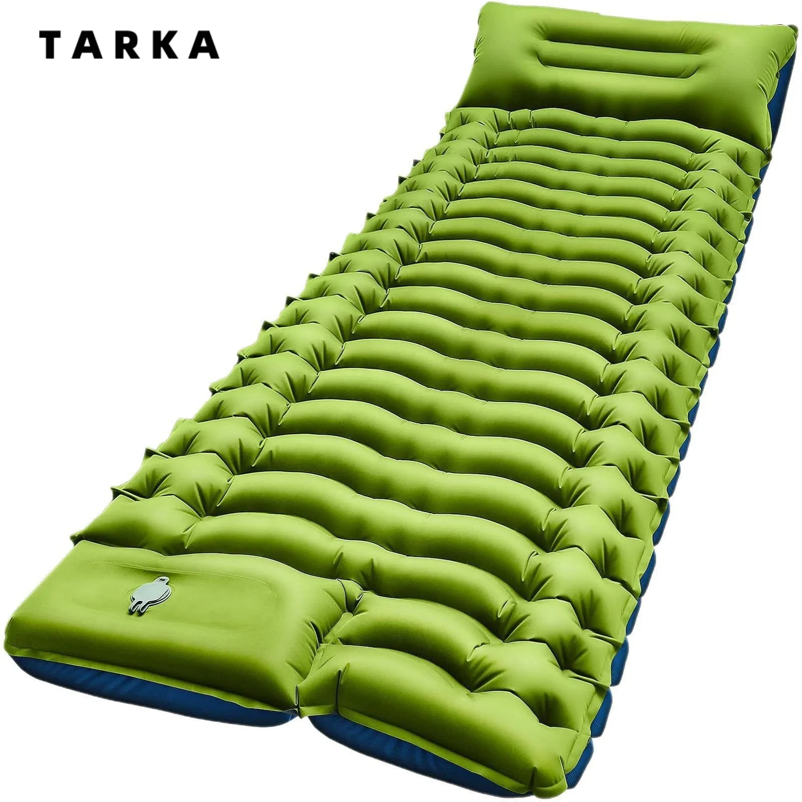 TARKA-colchón inflable para acampar, colchoneta para dormir de aire con almohada, cojín para dormir ligero, compacto para senderismo y escalada al aire libre