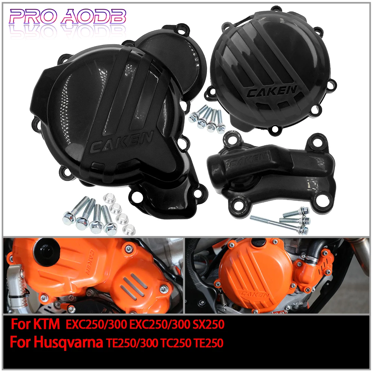 

Motorcycle Plastic Engine Clutch Guard Water Pump Cover Ignition Protector For KTM SX XC EXC XCW TPI 250 300 2019 2020 2021 2022
