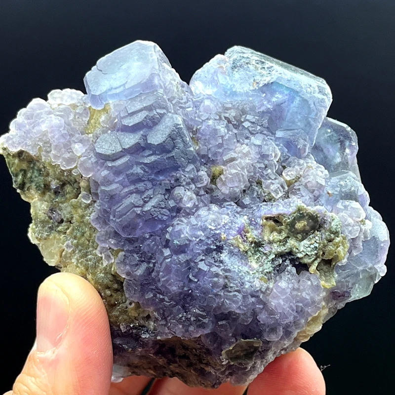 100% natural blue fluorite specimen mineral cluster spiritual meditation healing crystal stone home decoration