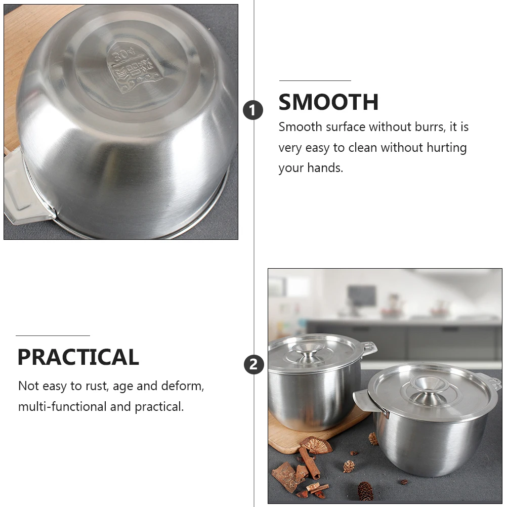 

Stainless Steel Oil Basin Kitchen Container Smooth Surface Easy Clean Household Mixing Bowl Storage Cooking Premium