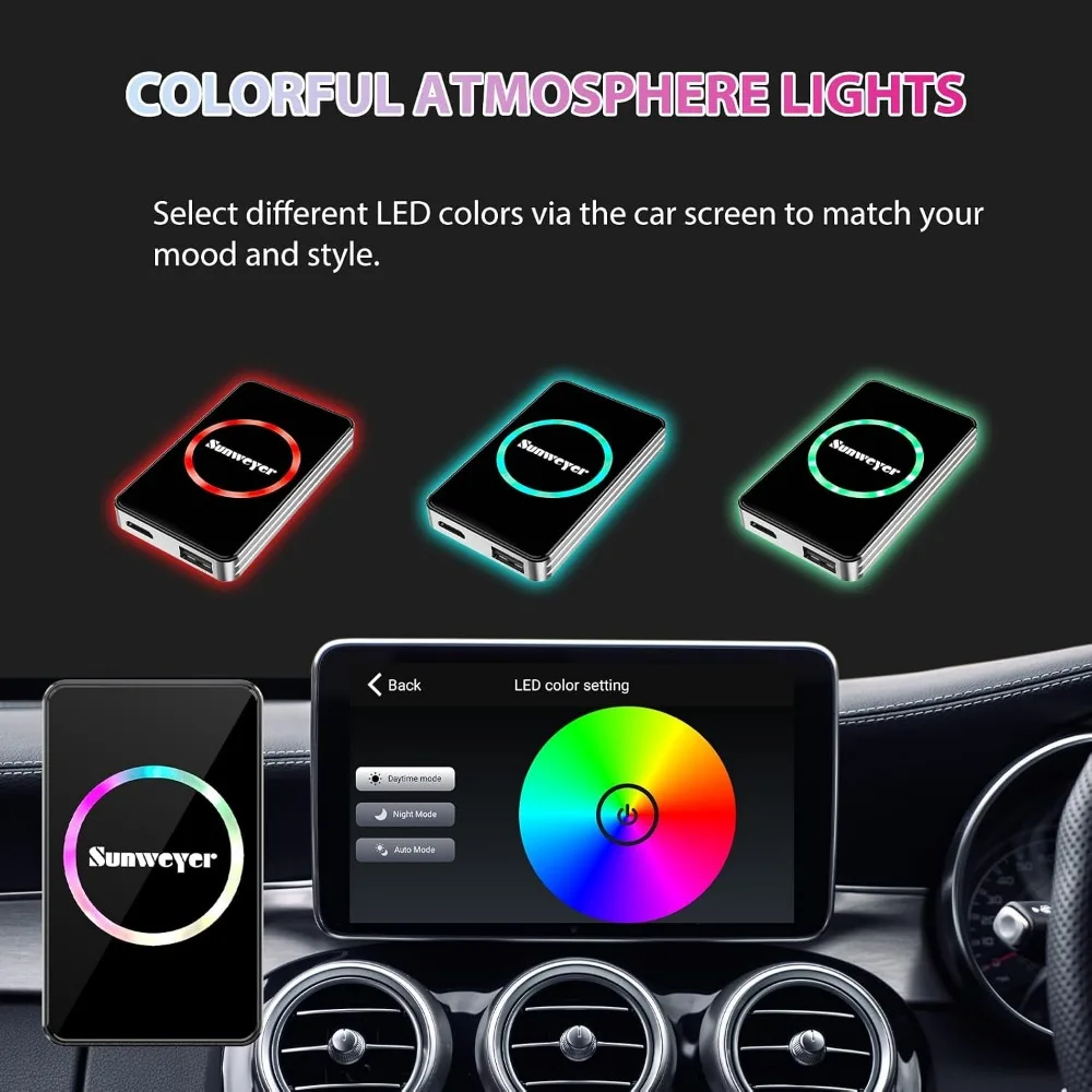 Streamers for Netflix, YouTube, Hulu, Disney+, Android Auto, LED, Dual WiFi Bluetooth, 3-in-1 Easy Setup - view 4