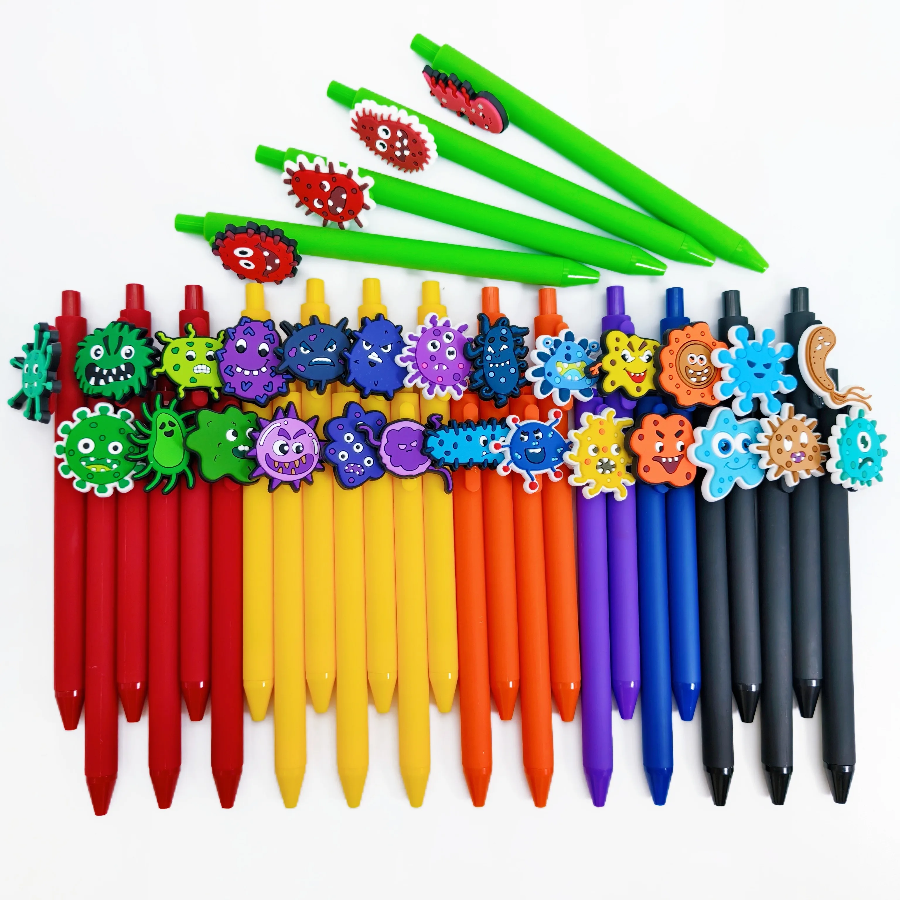 

10pcs/20pcs virus themed ballpoint pen virus microbiology creative styling ballpoint pen writing stationery