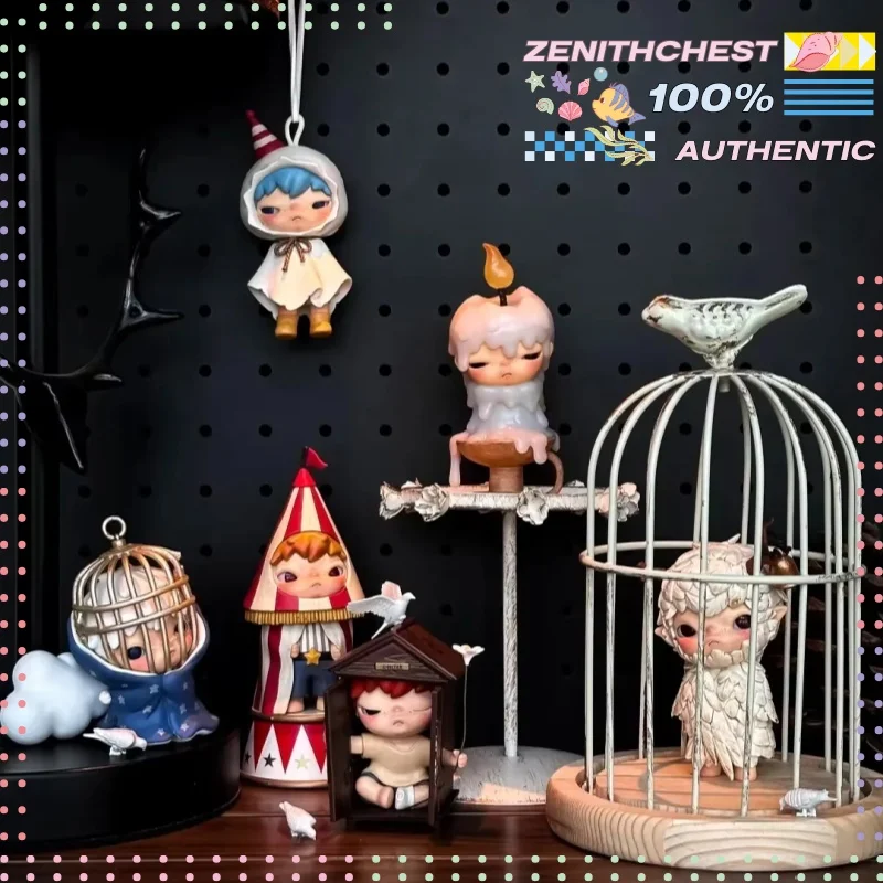 

Подлинная серия POP MART Hirono Shelter, слепая коробка, трендовые игрушки шестого поколения, коллекционные фигурки, украшения для рабочего стола