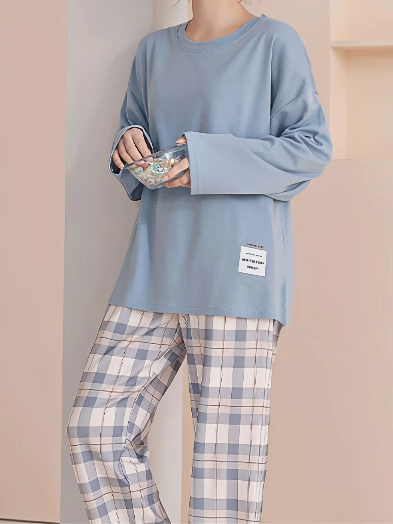 2-Piece Spring and Autumn Pajamas Set for Women Long Sleeve Korean Fashion Casual Sleepwear Loungewear Casual Pijama Set