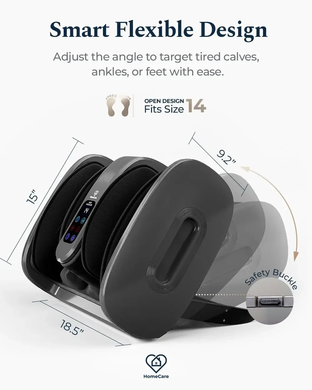 Massaggiatore plantare con calore, impastamento profondo per il relax e il sollievo dalla circolazione, uso domestico portatile