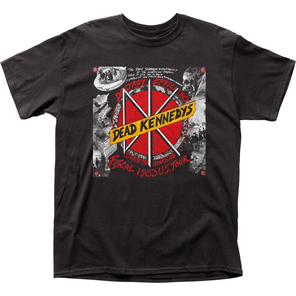 

Мужская футболка Dead Kennedys Destroy Efficiency, черная футболка с классической группой рок-музыки