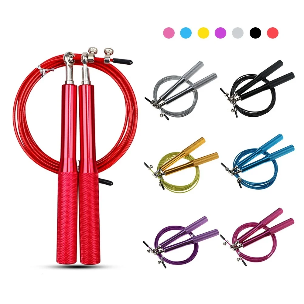 Colors Bearing Skipping Rope Double Shaking Game Metal Aluminum Handle Fitness Training Professional Jumping Rope Crossfit Speed