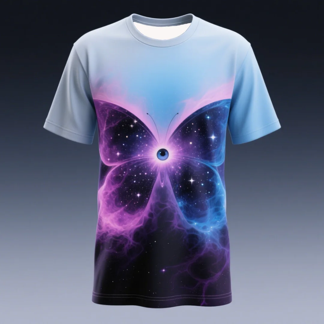 

Футболка унисекс с космическим узором для мужчин и женщин, модная футболка с коротким рукавом и космическим дизайном, модная повседневная футболка с рисунком звездного неба