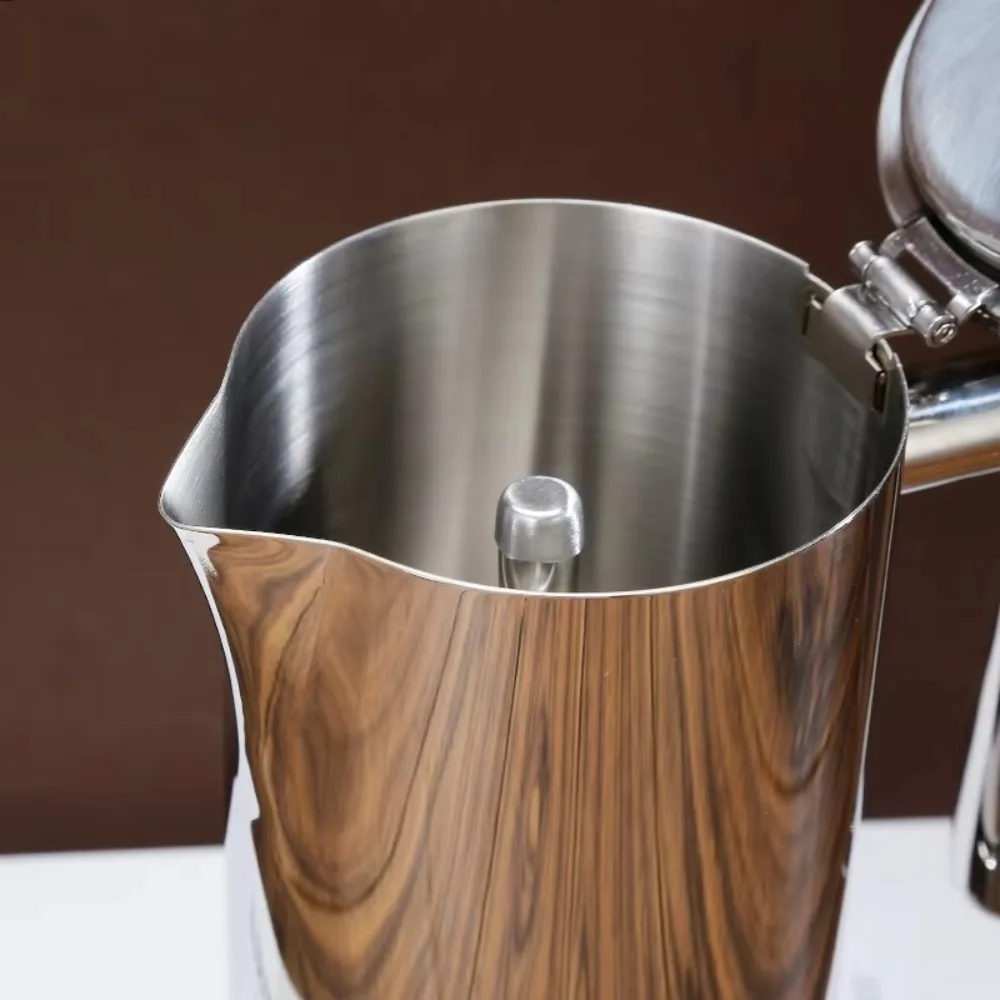 

Stainless Steel Italian Coffee Pot 200/300/600 ML Fast Heat-conductive Espresso Maker Pot Reinforced Leak-proof Mocha Pot
