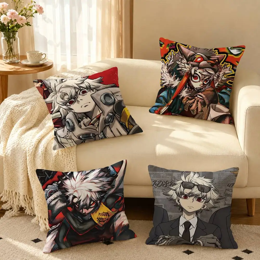 Anime G-Gachiakuta Rudo Pillow Case Square Double-Sided Sofa Cushion Cover Bedroom Bedside Pillow
