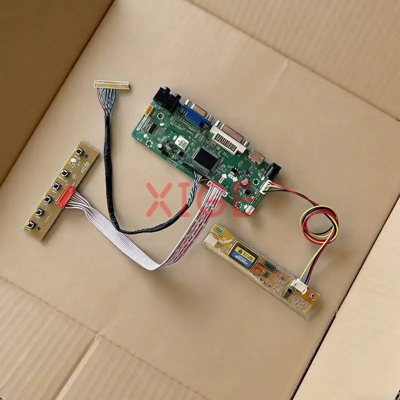 

Комплект платы контроллера драйвера экрана для LP150X08 LP150X09 LP150X05 LP150X06 DIY 1-CCFL 30-контактный LVDS 1024x768 1024*768 VGA DVI HDMI