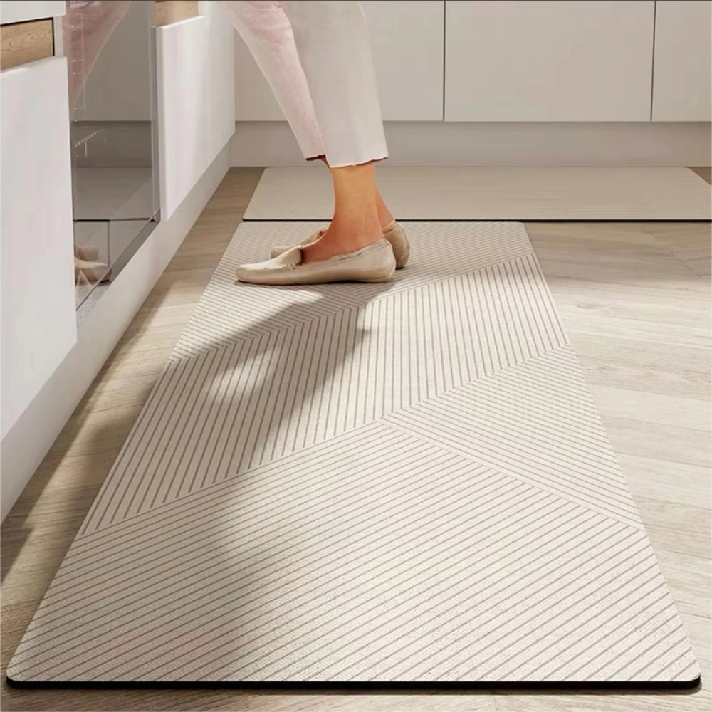 

VIKAMA Kitchen Floor Mats Diatomaceous Earth Carpet Non-slip Wipable Extension Strip Dirt-resistant Absorbent Foot Mats