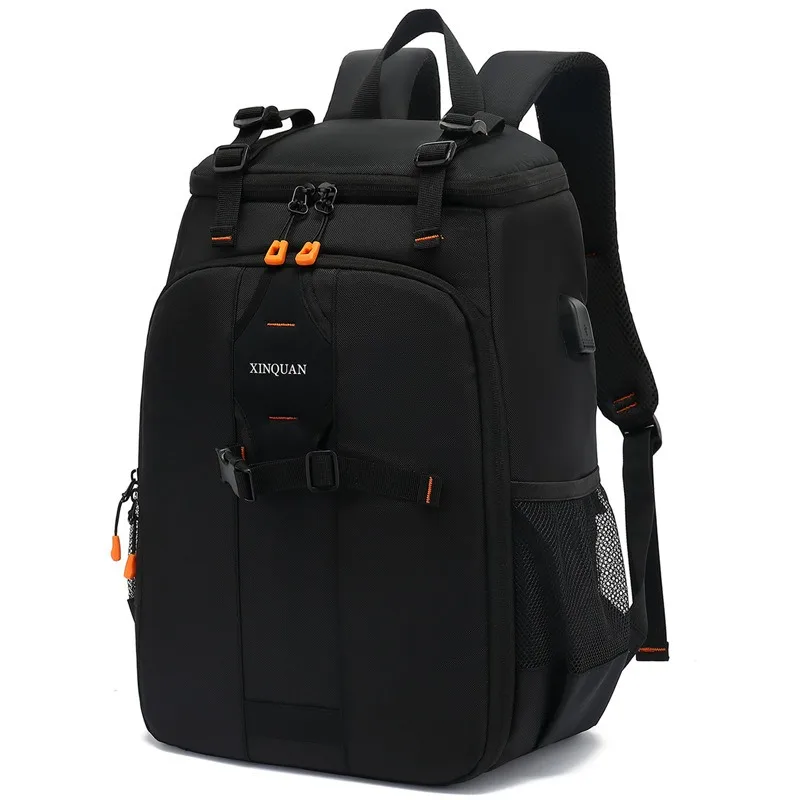 New SLR camera bag double shoulder outdoor camera bag waterproof large capacity laptop bag