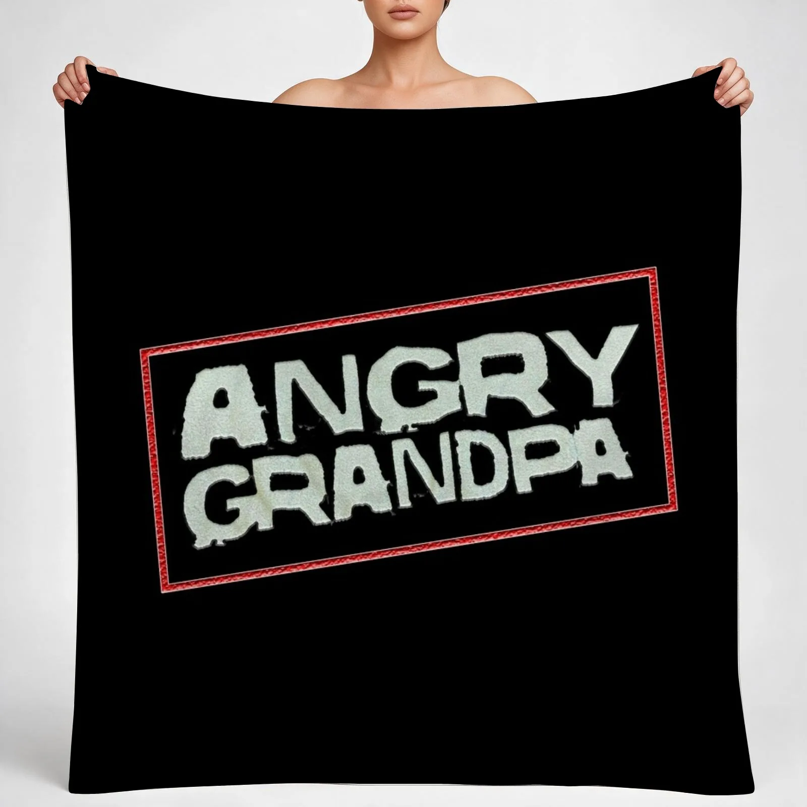 Angry Grandpa Throw Blanket couch cozy soft plush fuzzy picnic outdoor blanket