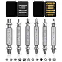 Damaged Screw Extractor Tool Set Broken Bolt Remover Drill Bit Set 4PCS or 6PCS High Quality Removal Tool for Stripped Screws