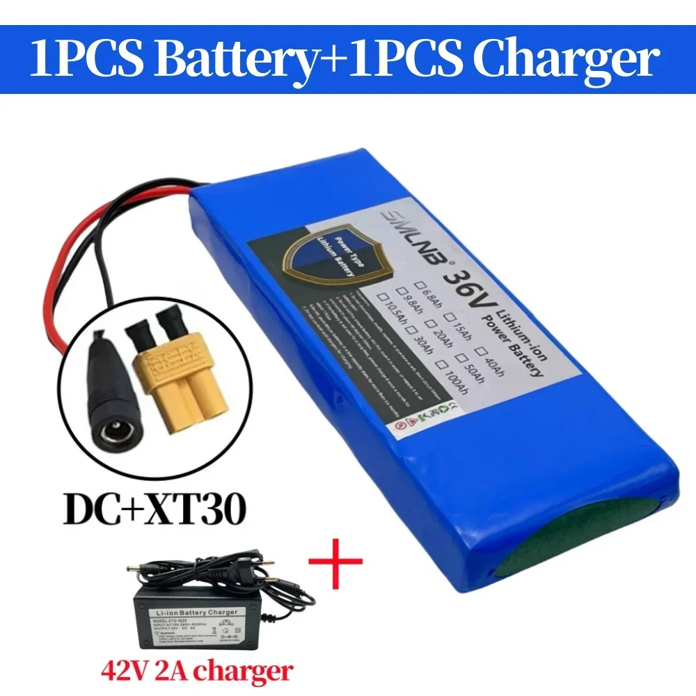 36V 6800mAh 18650 Lithium Li-ion Battery Pack 10S1P 15A BMS 500W Rechargeable Batteries Electric Car Bicycle Scooter image 3