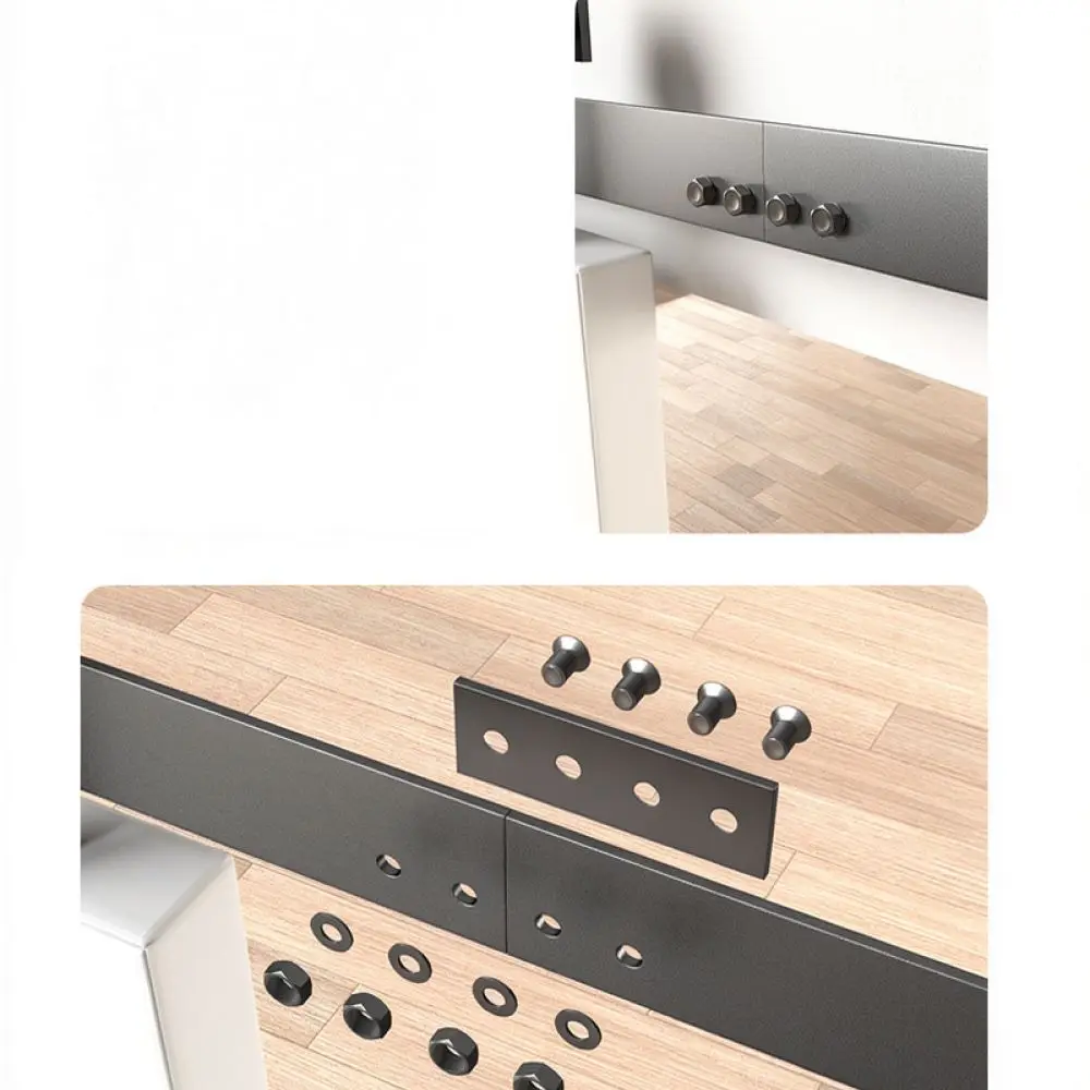 Sliding Barn Door Hardware Track Splicing Plate Carbon Steel Connector For JianSen Extension Rail Mounting Parts