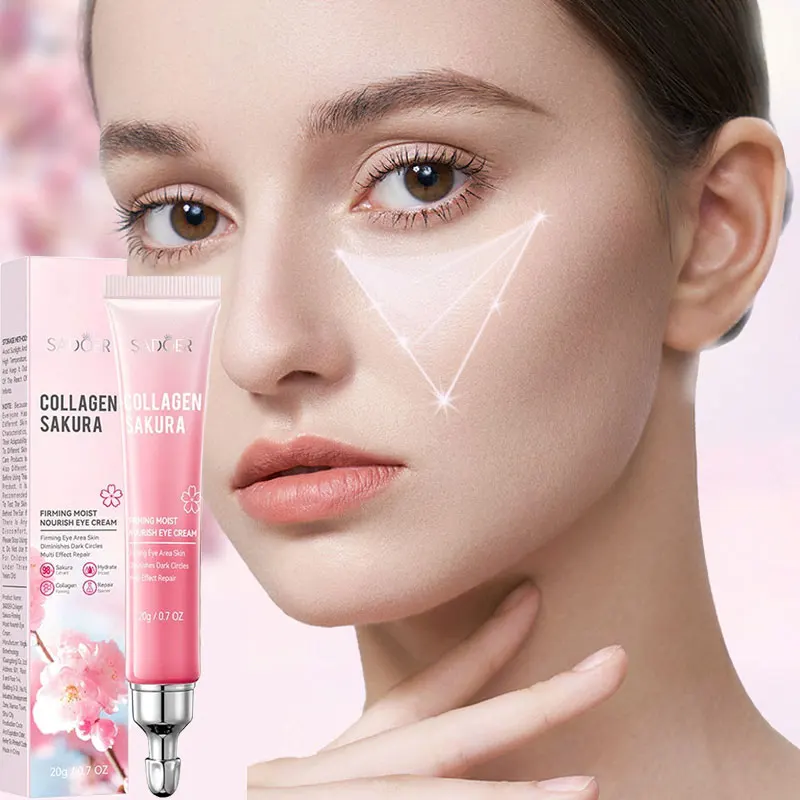 

SADOER Sakura Eye Cream Anti Dark Circles Removal Eyes Bags Firming Moisturizing Eye Creams Beauty Eyes Skin Care