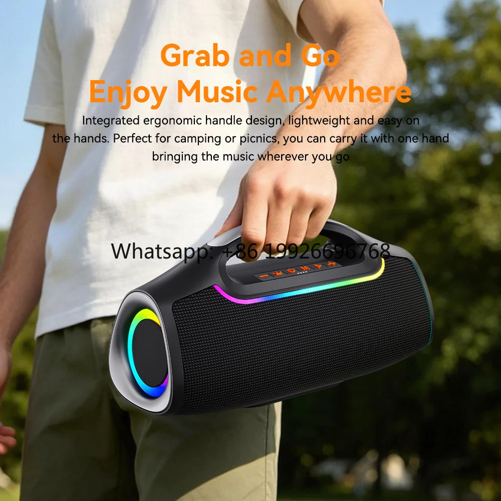 X9M  Blue-tooth 30W Speaker with Deep Bass Experience, Wireless Outdoor Speakers Handhold Sound for Dancing Party Travel