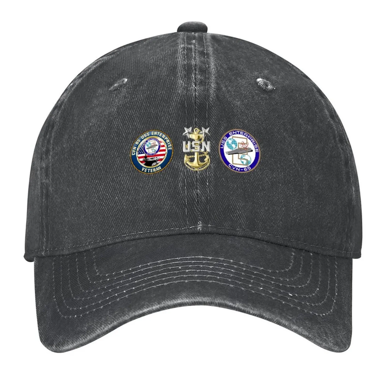

CVN-65 USS Enterprise Baseball Cap Golf Hat Man Horse Hat Gentleman Hat New In The Men Golf Wear Women's