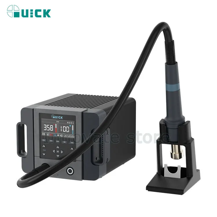 QUICK 861 Pro Hot Air Rework Station Soldering Station Intelligent Digital Display 1300W Desoldering Station For PCB Chip Repair