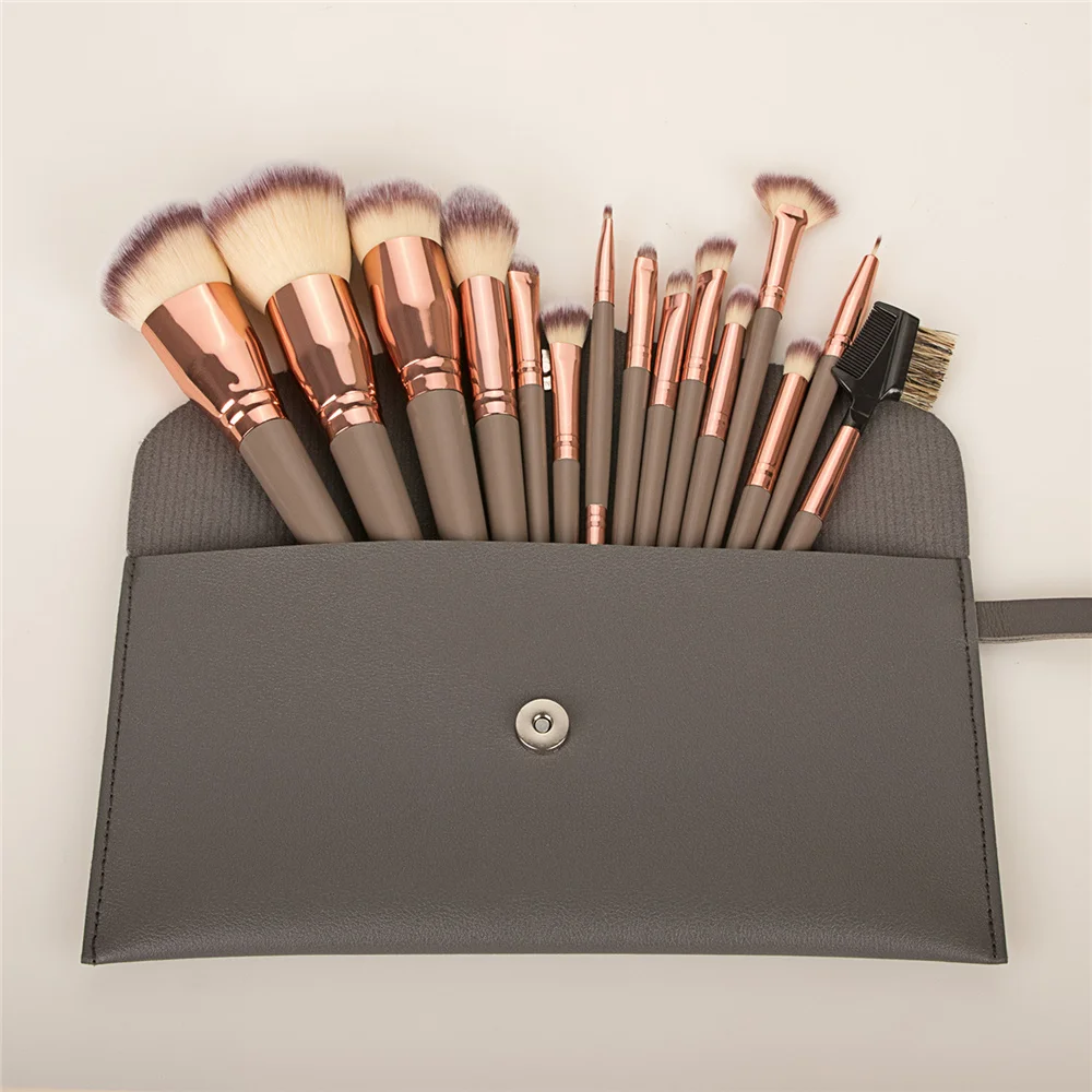 

7-20Pcs Makeup Brushes Set Eyeshadow Eyebrow Eyelash Foundation Beauty Cosmetics Make Up Brush Bag Tools Brochas De Maquillaje