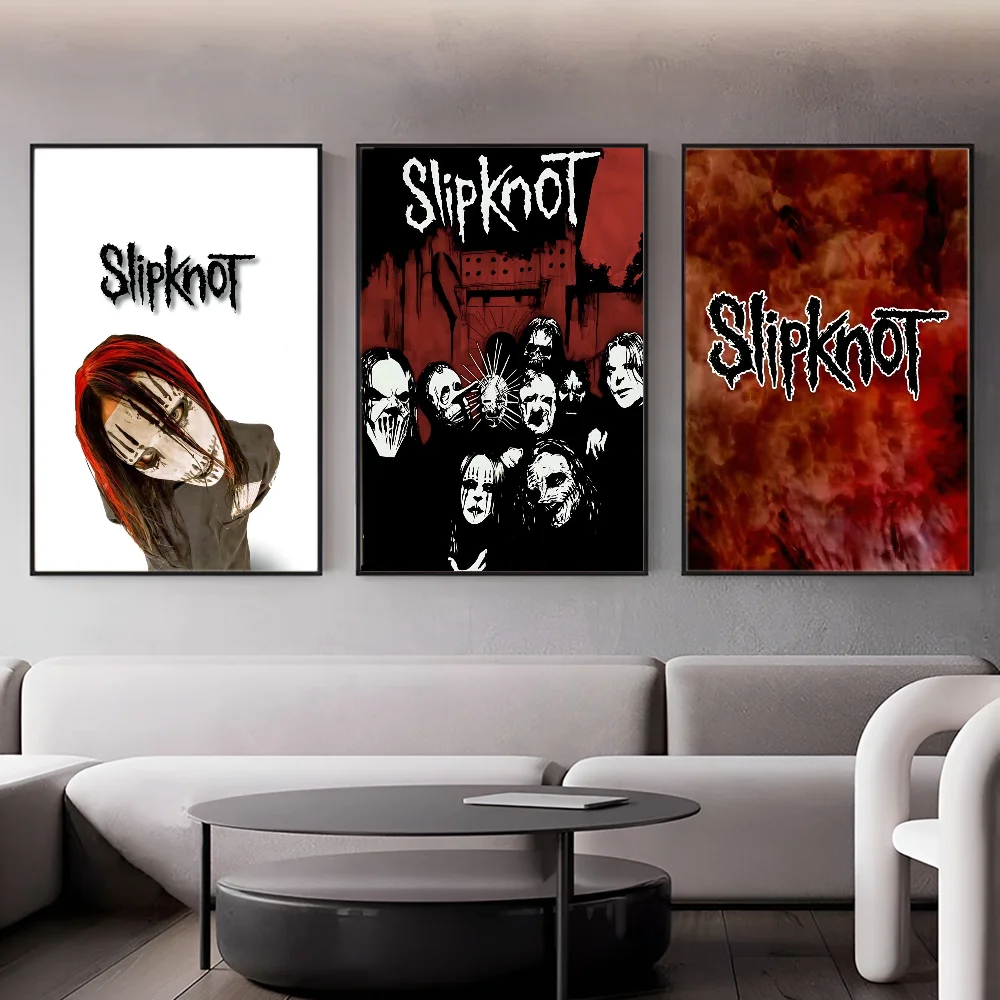 Heavy Rock S-Slipknot Band Self-adhesive Art Poster Whitepaper Prints Posters Artwork Aesthetic Art Wall Painting