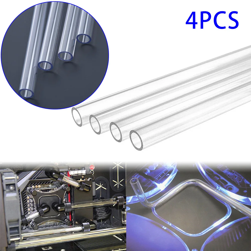 Tubos duros PETG, sistema de refrigeración por agua, doblado, transparente