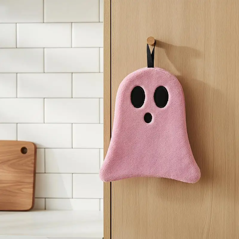 Cute Halloween Hanging Hand Towel 1Pcs Soft Absorbent Lint-Free Towel for Bathroom Halloween Gift Home Decor