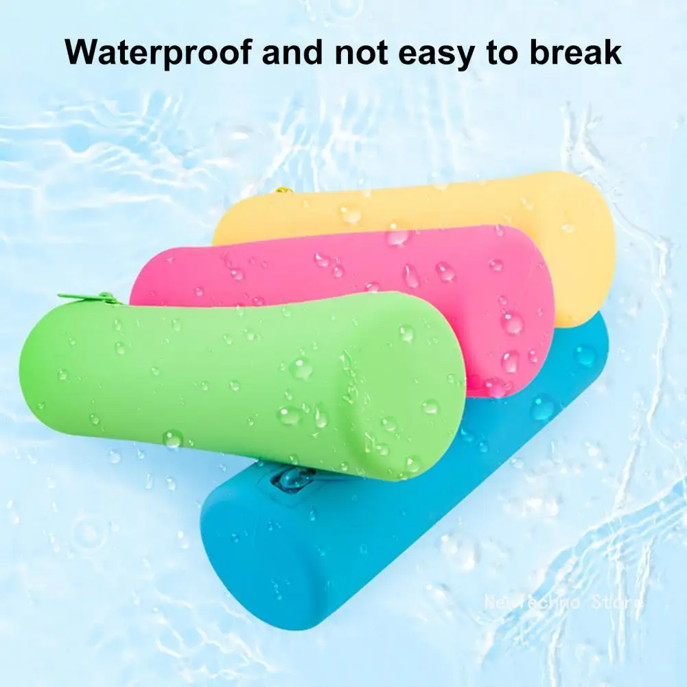 Silicone Makeup Bags Brush Travel Case Waterproof Makeup Cosmetic Brush Holder for All Brushes Pencil Bag Cosmetic Organizer