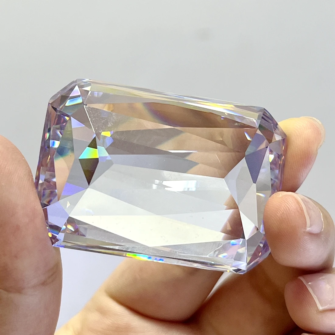 34.4x49.6mm White Cubic Zirconia Big Size CZ Stone Octagon Cut Zircon Synthetic Loose Gemstone