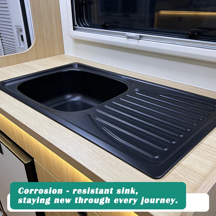 Black Coating Stainless Steel Kitchen Sinks for RV Camper Van Caravans Motorhome - view 3