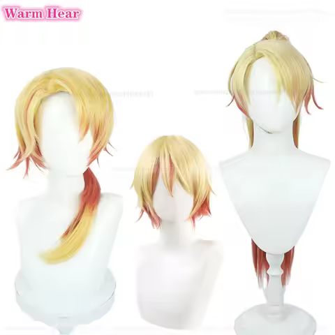 3 Styles Anime Tenma Tsukasa Synthetic Hair Cosplay Anime Wigs Heat Resistant Hair Halloween Party Role Play Wigs + Free Wig Cap