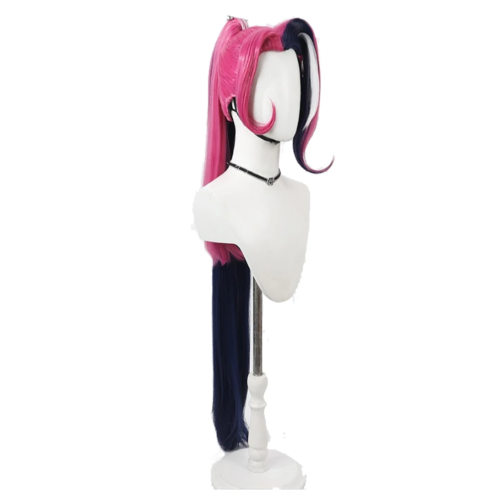 الجحيم نزل 2 المخملية فندق تأثيري الباروكات أحمر أسود الشعر طويل ذيل حصان زي الملحقات فستان الدعائم حفلة كرنفال الهالوين