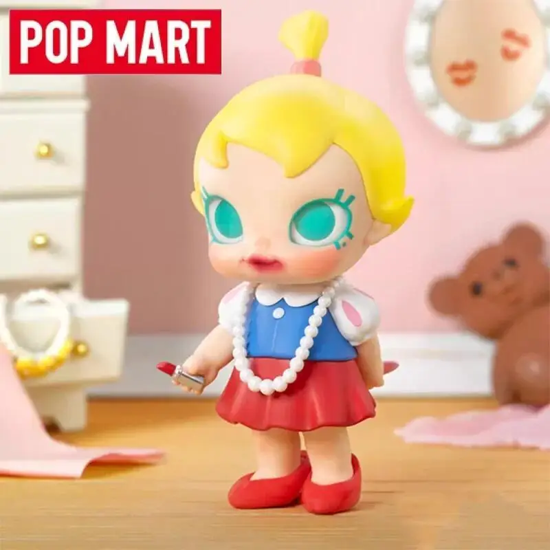 POP MART Baby Molly Kiedy byłem mały! Zabawki Seria Blind Box Kawaii Anime Figurki Akcji Caixa Caja Niespodzianka Mystery Box Lalki