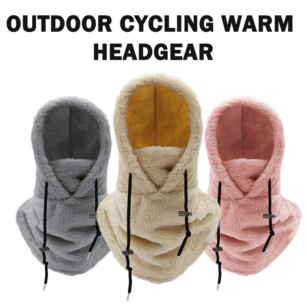 Skiiing Arctics Velvets Head Sleeve Windproof Warming Head Neck Cover For Running Cycling Skating