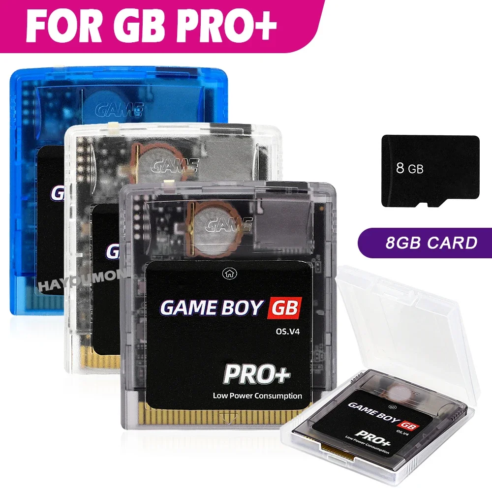 

Multi-Game 2000 in 1 GB PRO+ Game Card For GB/GBA Card OS V4 With 8GB TF Card Game Card For GB/GBC/GBP SP Game Console