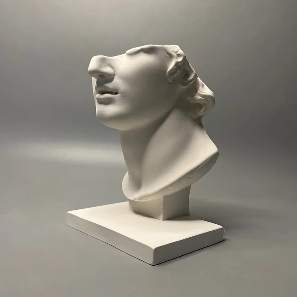 European Half Head Figures Plaster Statue Desk Decoration Artwork Ornaments Roman Characters Sculpture Room Aesthetic Decor Gift
