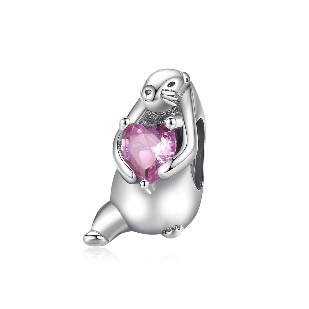 DIY925 Silver Pendant Groundhog Bead Charm String Pendant Suitable for Bracelet, Necklace, Pendant Jewelry Production